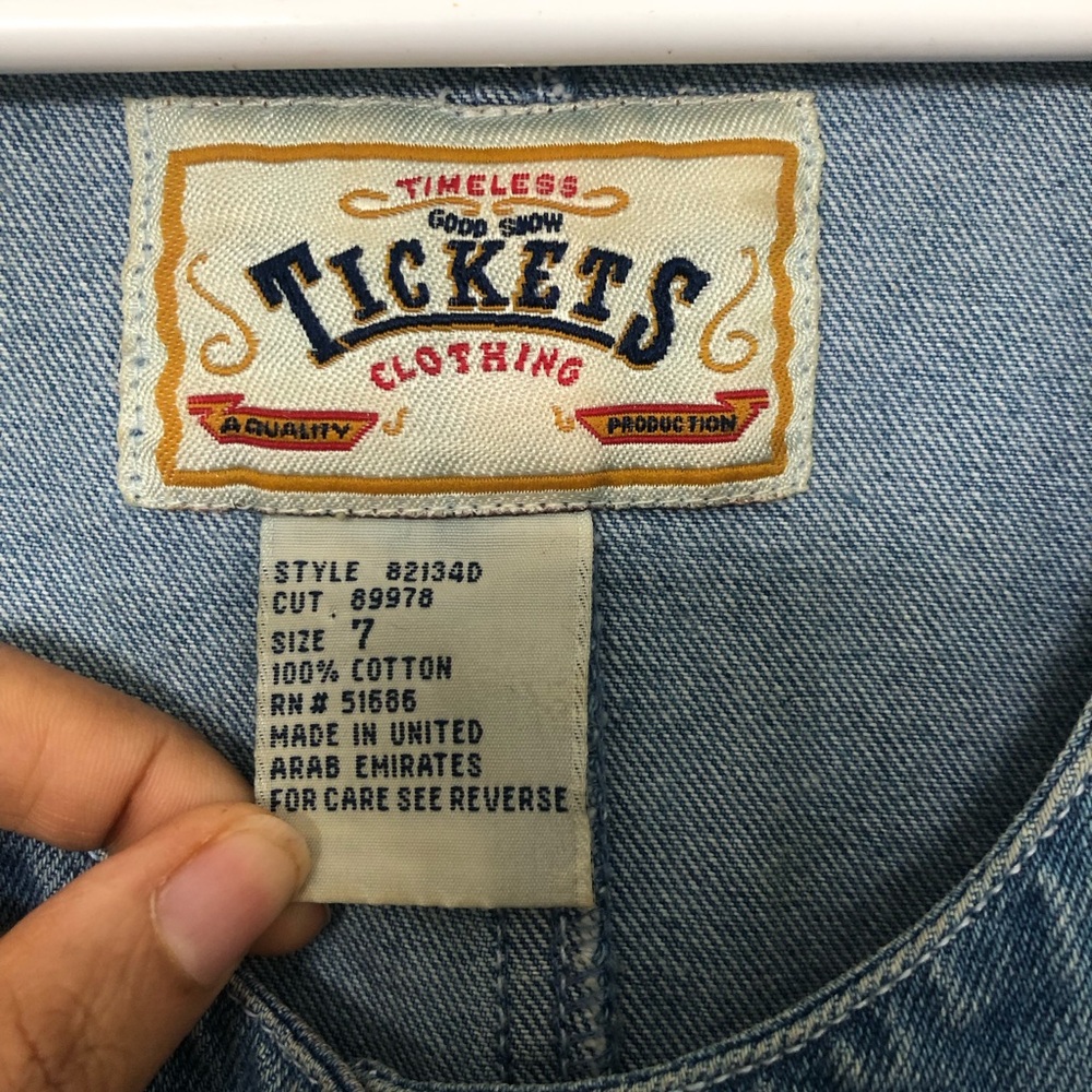 ✨VINTAGE✨ Timeless Tickets Clothing 
Full length Denim dress